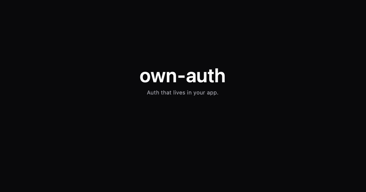 Own Auth sign-in service